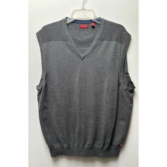 Izod men’s gray sweater vest size XL TG. #28-0730 - Picture 1 of 3